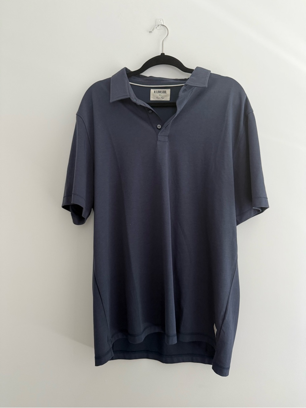 Linksoul Navy Short-Sleeve Polo